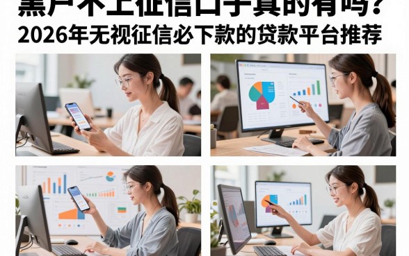 黑户不上征信口子真的有吗?2026年无视征信必下款的贷款平台推荐