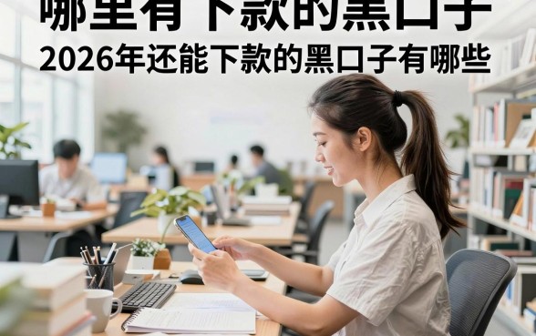 哪里有下款的黑口子,2026年还能下款的黑口子有哪些