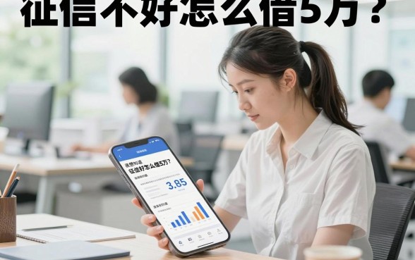 征信不好怎么借5万?黑户急需用钱哪里可以贷