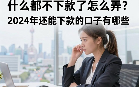 什么都不下款了怎么弄?2024年还能下款的口子有哪些