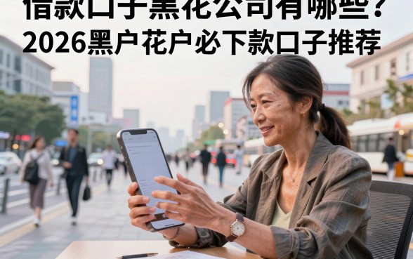 借款口子黑花公司有哪些?2026黑户花户必下款口子推荐