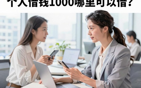 个人借钱1000哪里可以借？急需一千元小额贷款怎么贷