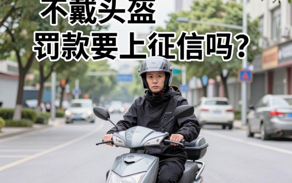 不戴头盔罚款要上征信吗？骑电动车不戴头盔罚款影响个人信用吗