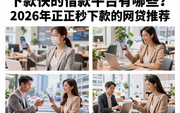 下款快的借款平台有哪些?2026年正规秒下款的网贷推荐