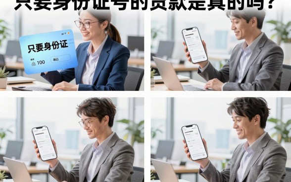 只要身份证号的贷款是真的吗?仅凭身份证能下款的正规平台有哪些