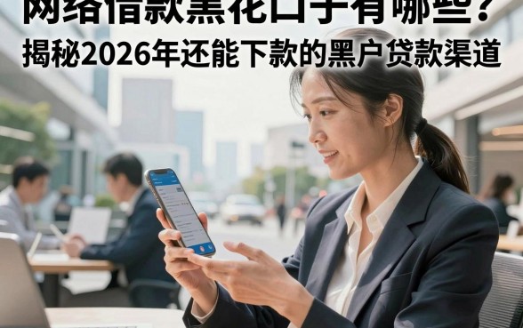 网络借款黑花口子有哪些？揭秘2026年还能下款的黑户贷款渠道